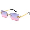 Gafas de sol elegantes y modernas, gafas de sol clásicas de moda con montura grande, gafas de sol para damas, venta al por mayor de fábrica