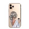 Comercio Exterior Nueva Personalidad Artística Carcasa para Teléfono Móvil de Niña iPhone16ProMax para Mujer Adecuada para Cubierta Protectora Apple 12
