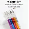 Cuchillo de Grabado DIY Cuchillo de Bolsillo para Cortar Papel Opcional Multicolores Cuchillo de Goma para Tallado Cuchillo para Película de Teléfono Móvil Cuchillo de Papel Cuchillo de Tallado
