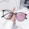 Óculos para Miopia Coloridos Estilo Coreano para Mulheres, Anti-Luz Azul, Modelo Celebridade da Internet de Aparência Sofisticada, Artefato de Maquiagem, Podem Ser Combinados com Óculos de Grau Variável