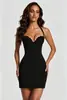Vestidos de Noche de Verano Europeos y Americanos con Estilo Elegante, Vestidos sin Tirantes, Vestidos con Escote Halter, Vestidos Bodycon Sexy con Escote en V, Ropa de Mujer para Vacaciones