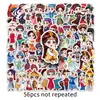 56 adesivos de 56 grupos étnicos, estilo chinês, trajes tradicionais de minorias étnicas, meninas, copos decorativos, adesivos para computador