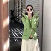 ¡Tienda insignia Shanghai Danong/Recomendado Moda Nueva Primavera 2026 para Mujer! Cárdigan polo de punto trenzado, conjunto de dos piezas