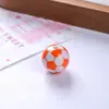 Cuentas de bola acrílica, cuentas de fútbol, cuentas sueltas, fútbol, baloncesto, cuentas de béisbol, cadena para teléfono DIY, cuentas para pulsera, 16 mm