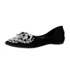 Outono 2026 Novo Sapatos Baixos Bico Fino com Laço de Strass Boca Rasa Moda Versátil Temperamento Sapatos Femininos N1368-18
