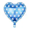 Nuevo globo redondo de punto de ola y raya de 18 pulgadas, globo redondo de punto de ola y caramelo de película de aluminio, diseño para fiesta de cumpleaños de bebé