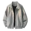 Chaqueta de solapa estilo retro americano 2026 para hombre, marca de moda primavera y otoño, chaqueta casual de cuero PU holgada y versátil