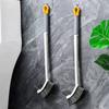 Nuevo Cepillo para Inodoro con Mango Largo, Sin Rincones Muertos, Cepillo de Cerdas Suaves Montado en la Pared del Baño del Hogar, Gadget de Cepillo para Limpiar el Inodoro