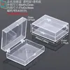 Caixa de Embalagem Transparente para Unhas Postiças Flip Caixa para Pulseira Caixa com Dobradiça Adesivo de Geladeira Caixa de Cristal com Trava Caixa de Material Plástico