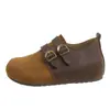 Sapatos Birkenstock de sola grossa com altura oculta para mulheres 2026 novo estilo popular outono mocassins super macios que não cansam os pés
