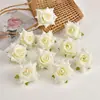 Rocío Simulado Gota de Agua Cabeza de Rosa Rizada Accesorios DIY Flor Falsa Flor de Seda Pasador de Pelo Accesorios para el Cabello Accesorios Decorativos Materiales