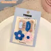 Conjunto de Presilhas de Cabelo de Urso Desenho Animado Fofo, Presilha Doce para Franja Feminina, Presilha Jacaré, Acessório de Cabelo, Pente de Cabelo Elegante, Adorno de Cabelo