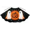 Fantasia Infantil de Halloween Mago Capa Estampada de Halloween Estilo Europeu e Americano Caveira Abóbora Fantasma Manto de Halloween