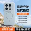 Adecuado para funda de teléfono iQOO13, accesorio magnético para teléfono de silicona flocado, cubierta de teléfono suave y amigable con la piel