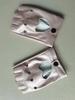 Luvas de meio dedo para atacado transfronteiriço Luvas de meio dedo para mulheres europeias e americanas Luvas de meio dedo com coração DS Luvas para performance de palco em boate e pole dance