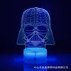 Regalo creativo exclusivo transfronterizo de Star Wars regalo luz de noche LED 3D colorida lámpara de mesa de noche con control remoto táctil