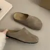 Zapatos Birkenstock de suela gruesa, mocasines cerrados para mujer, nueva ropa de exterior de verano, mocasines de otoño, mujeres embarazadas, zapatos Birkenstock feos-bonitos