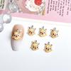 Serie Labu Dibujos Animados Accesorios para Arte de Uñas Mini Lindo Monstruo Resina Diamante DIY Accesorios de Armadura para Niños