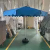 Tela de Poliéster para Sombrilla de Sol para Uso en Exteriores, Tela de Aluminio a Medida para Patio Resistente a la Lluvia y al Sol, Personalización de Sombrilla de Patio con Poste Central para Jardín