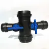 Cinta de microaspersión agrícola cinta de goteo tubo de goteo tubería de riego ahorradora de agua accesorios de riego por aspersión interruptores tes conector recto de cuatro vías