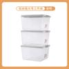 Caja de almacenamiento de plástico grueso, extra grande, transparente, para libros de estudiantes, con acabado, grande, con tapa.