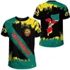 Camiseta 2026 África Ghana Moda Impresión 3D Camiseta Casual de Cuello Redondo para Hombre Camiseta Deportiva de Verano de Manga Corta con Cuello Redondo
