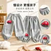Calça de moletom infantil 2026 primavera e outono 3D boneco de carro calça casual para meninos e meninas fofa modelagem solta com punhos afunilados calça comprida