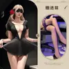 Fragrância de Ouvir à Noite Sexy Decote V Profundo Corrente de Diamante Renda Transparente Lingerie Quente Costas Abertas Roupa para Balada