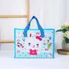 Fornecer bolsa de TNT 160g bolsa térmica para almoço à prova d'água bolsa tote de desenho animado bolsa para marmita bolsa de PP tecido atacado