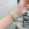 Correa de Silicona de Tres Perlas de un Solo Color Adecuada para Apple Watch 9 10 11 iWatch Ultra Pulsera de Color Sólido de Tres Perlas