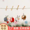 Decoraciones para Árbol de Navidad Colgantes de Ciervo de Fieltro Colgantes Creativos Nuevos de Alce Colgante para Árbol de Navidad Regalos