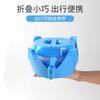 Chaleira de Água Dobrável para Exterior Estilo Camping Bolsa Multifuncional Armazenamento de Água Estilo Camping Saco de Água Churrasco Balde Telescópico Transparente