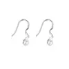 Pendiente de botón de plata con gancho para la oreja de perla en espiral para mujer pendientes de plata de ley S925 diseño de nicho sentido de diseño lujo ligero estilo frío nueva joyería para la oreja