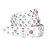 Cinturón Infantil con Pedrería y Decoración de Piedras Preciosas, Moda Urbana para Niños y Niñas, Mismo Estilo con Decoración de Remaches y Lujosas Piedras Preciosas Incrustadas