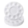Paleta de plástico com pezinhos flor de ameixa três linhas paleta multimodelo paleta acrílica para aquarela infantil atacado