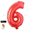 16 pulgadas Grande Rojo Perforado Imitación Hermoso Alfanumérico A~Z 0-9 Habitación de Boda Decoración de Cumpleaños Arreglo Globos