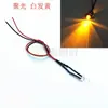 Diodo Emisor de Luz Ultra Brillante F3Mm con Cable de 20cm Perla de Lámpara LED Modelo Decorativo Modificado Luz Indicadora 3V-24V