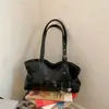 Bolso Sencillo para Viajes Bolso de Moda Plegado 2026 Un Solo Hombro Portátil Estilo Coreano Nicho Bolso de Axila Bolso de Moda de Gran Capacidad para Mujer