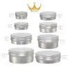 Caixas Pequenas de Alumínio Rosqueadas de 10G-150G em Estoque do Fabricante para Bálsamo, Cera de Cabelo, Argila, Embalagens de Beleza e Skincare, Caixas e Latas de Alumínio