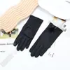 Luvas para Mulheres, Adequadas para Ciclismo e Direção, Compatíveis com Tela Sensível ao Toque, Forradas com Fleece, à Prova de Vento, Resistentes ao Frio, Outono e Inverno, Pelo de Coelho, Modernas, Quentes, para Exterior, Veludo Alemão