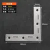 Código do ângulo do aço inoxidável 90 graus ângulo reto do suporte do ângulo do ferro l tipo triangular do suporte do ferro da camada do suporte da placa do conector do hardware da peça t