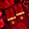 Brinde para casamento e casamento, bolsa de envelope vermelho, bloqueio de porta, capa de envelope vermelho grande, papel glitter plano e modificado