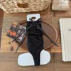 Meias com Laço de Algodão, Estilo Fino de Verão, Meias Arrastão com Borda Enrolada, Meias de Meia-Calça Respiráveis de Malha Estilo Miu para Panturrilha