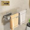 Estante para toallas de fábrica, sin perforaciones, para montar en la pared, para baño, inodoro, estante individual