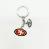 Joyería Transfronteriza Logo del Equipo de Fútbol Americano de la NFL Llavero con Goteo de Aceite Colgante para Bolso Llave de Coche