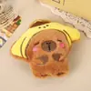 Pingente de Capivara Desenho Animado Adorável Adereço de Cabeça Boneca de Porquinho da Índia Pequena Acessórios de Boneca Kulomi Acessórios de Capivara