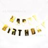 Bandera de papel de feliz cumpleaños, macarrón bronceado, bandera con letras unidas, decoración para fiesta infantil de primer año