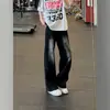 Jeans rotos estilo retro americano para hombre, pantalones con vibra de alta costura, corte ajustado, versátiles, adelgazantes, de pierna recta