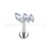 Pendientes de Titanio F136 con Circonita Marquesa para Cartílago de la Oreja Aleación de Titanio G23 Aleación de Cobre Pendientes de Reemplazo para Perforaciones