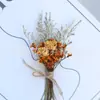 Mini ramo transfronterizo de 12 cm de flores secas, flores preservadas, ramillete de boda, recuerdo de fiesta, regalo de Navidad, decoración de caja de regalo